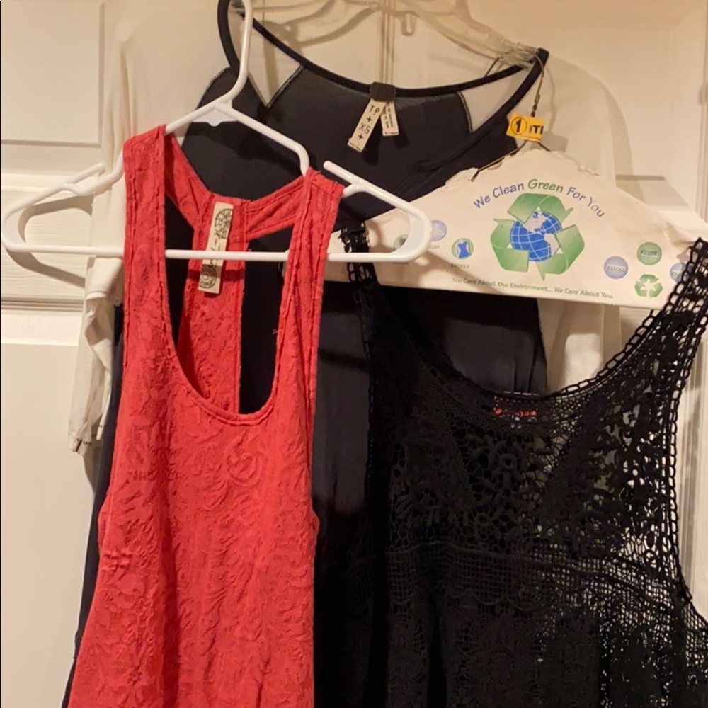 Free people tanks & shirt